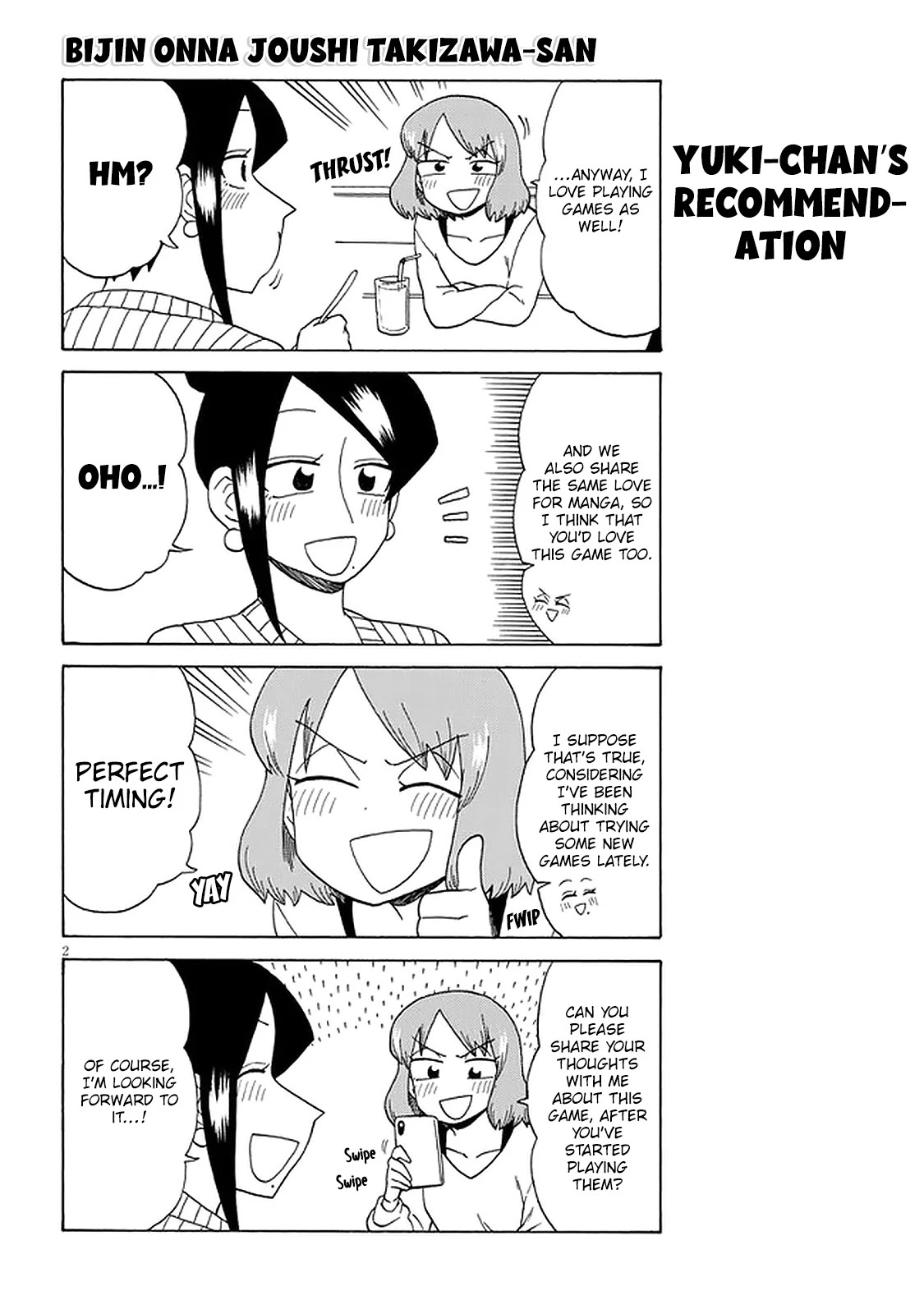 Bijin Onna Joushi Takizawa-san Chapter 117 - Page 2